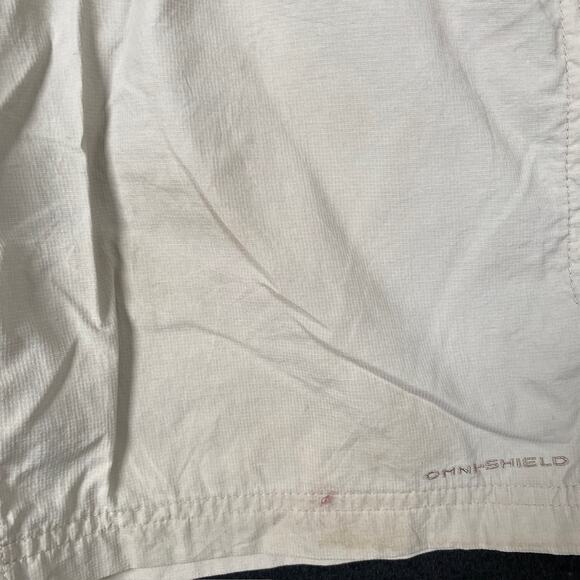 Columbia Mens Shorts Tan 100% Nylon Field Gear Pockets Medium - Picture 13 of 14